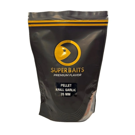 SUPERBAITS PELLETS KRILL GARLIC 14MM 800GR