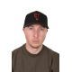 FOX COLLECTION BASEBALL CAP BLACK ORANGE