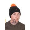 FOX COLLECTION BOBBLE HAT BLACK/ORANGE