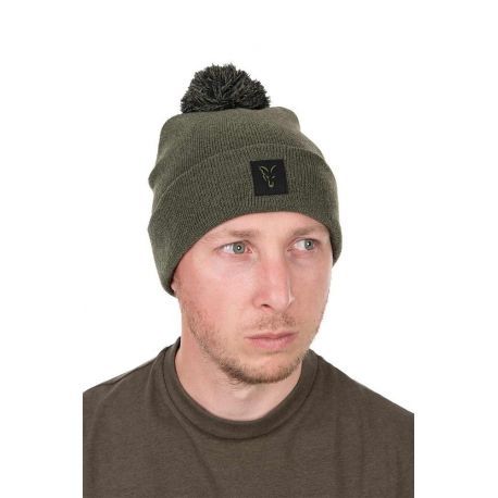 FOX COLLECTION BOBBLE HAT GREEN/BLACK