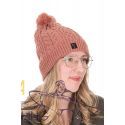FOX LADIES KNITTED BOBBLE HAT