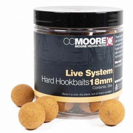 CCMOORE LIVE SYSTEM HARD HOOKBAITS 18MM