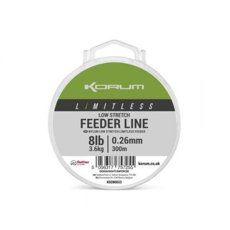 KORUM LIMITLESS FEEDER LINE 0 26MM 3 6KG 300M