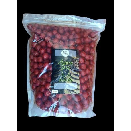 ANGLERS WORKS RED-CHILLI BOILIES 4KG