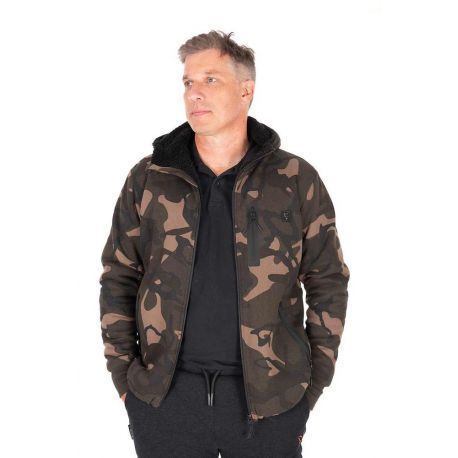 FOX CAMO FULL ZIP PREM SHERPA 310 HOODIE L