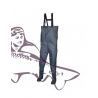 SHAKESPEARE SIGMA NYLON CHEST WADER N45 GREY GREEN