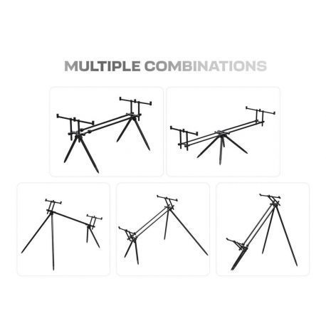 ZFISH ROD POD RODMASTER 3 RODS PATAS LARGAS INCLU