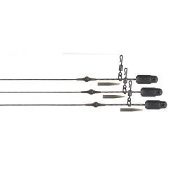 Fox Edges Naturals Heli-Clip Rig 40lb Submerge 3pc