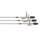 Fox Edges Naturals Heli-Clip Rigs 50lb Leadcore 3p