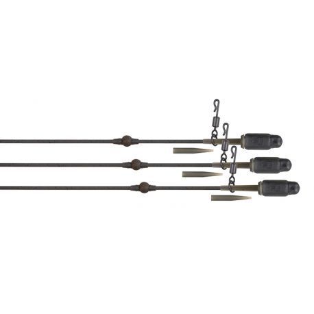 Fox edges tuff tungsten tubing heli-clips rigs 3pc