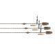 Fox Edges Tuff Tungsten Tubing Heli-Clip Rigs 3pcs