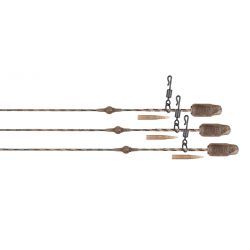 Fox Edges Tuff Tungsten Tubing Heli-Clip Rigs 3pcs