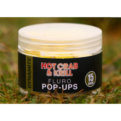 DYNAMITE BAITS POP UPS HOT CRAB & KRILL 15 MM