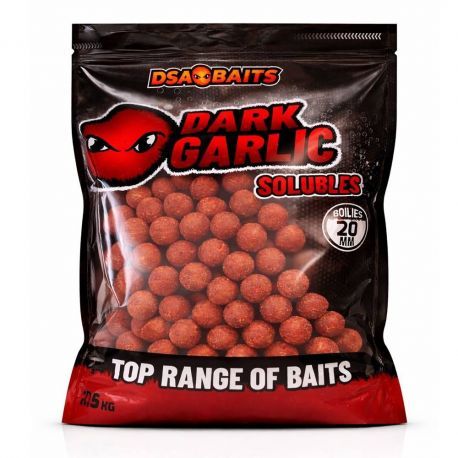 DSA BAITS BOILIES SOLUBLES DARK GARLIC 2,5 KG