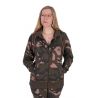 FOX WOMENS ZIPPED CAMO HOODY T-S