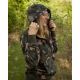 FOX WOMENS ZIPPED CAMO HOODY T-S