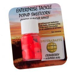 ENTERPRISE TACKLE POPUP SWEETCORN NUTRABAITS CRANBERRY + NBUTYRUIC ACID