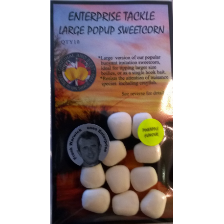 ENTERPRISE TACKLE LARGE POP UP SWEETCORN WHITE
