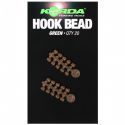 KORDA HOOK BEAD GREEN MEDIUM